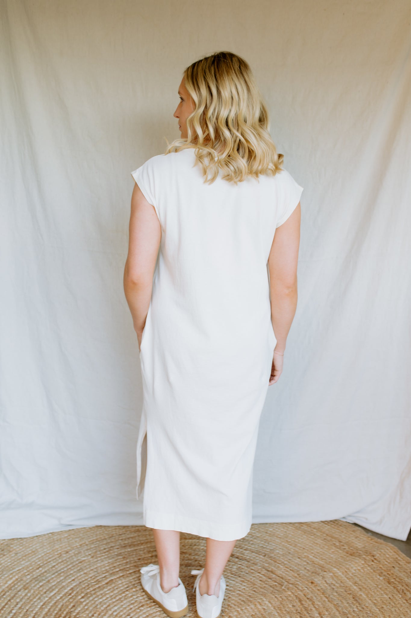 Cotton Knit Dress | Alpaca