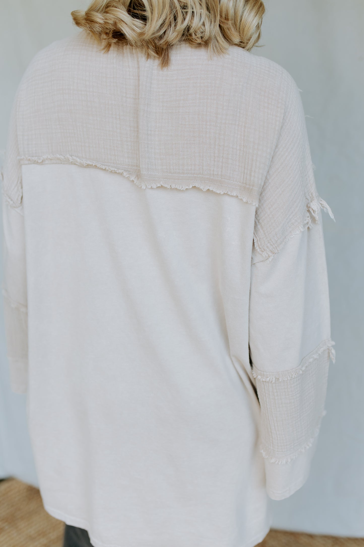 Waffle Block Top | Tan