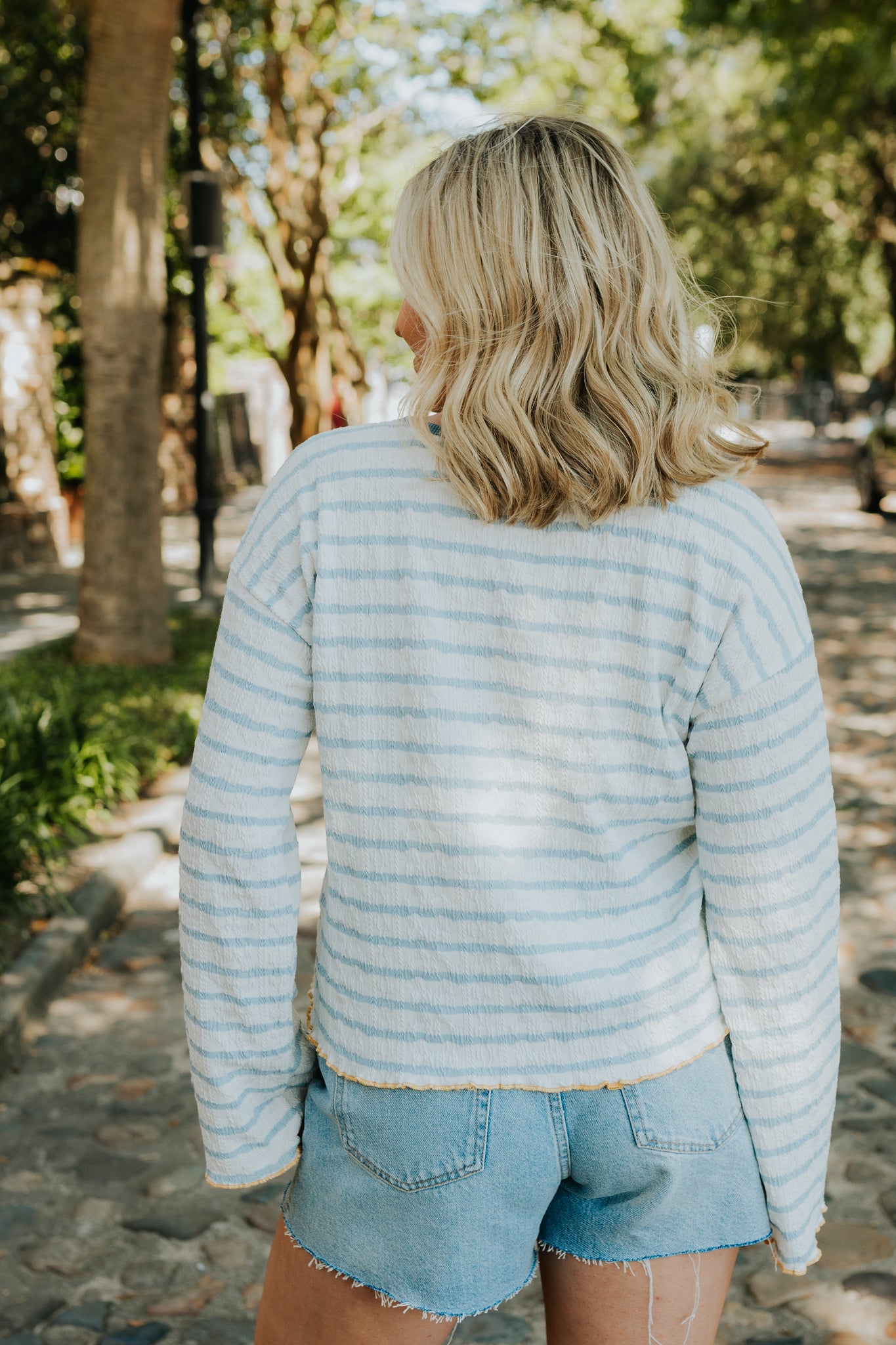 Textured Stripe Top