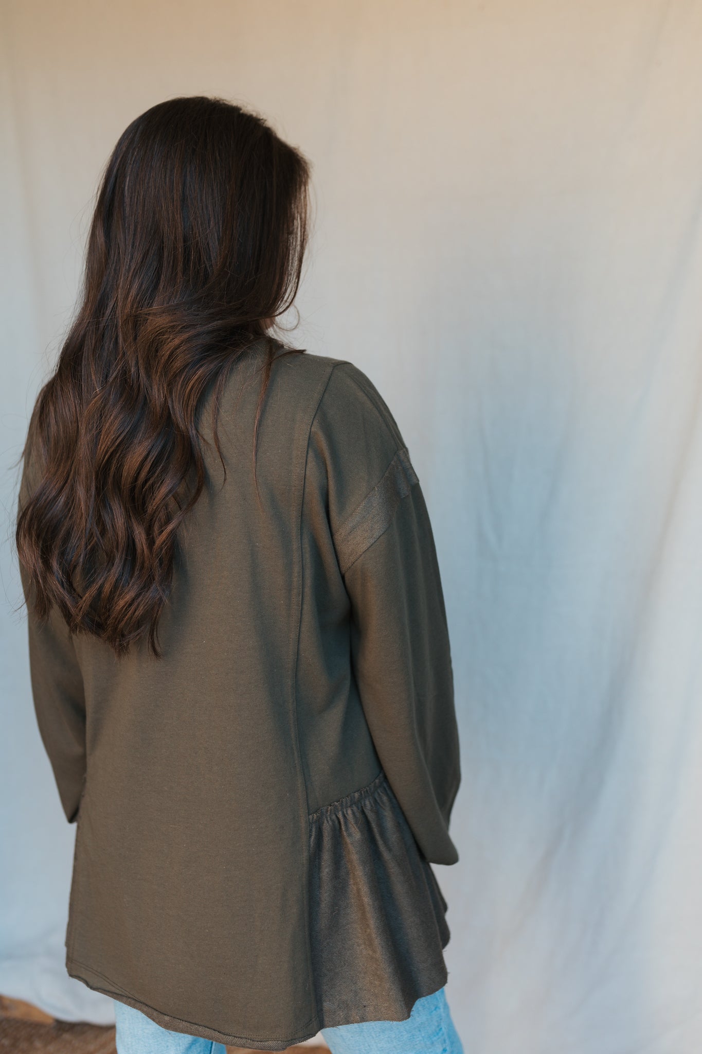 French Terry Top | Olive