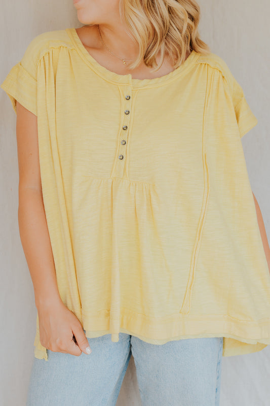 Contrast Knit Top | Honey