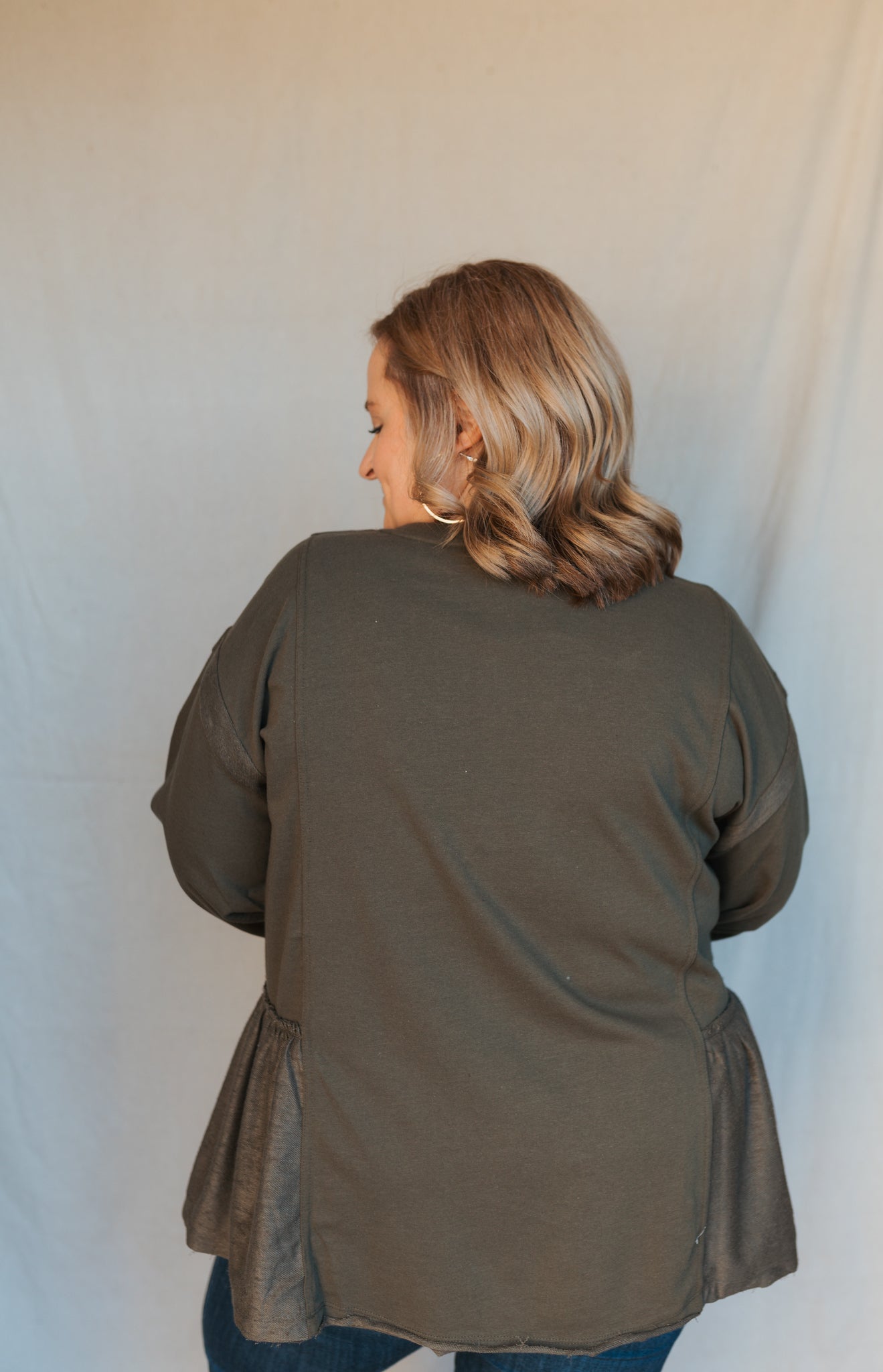 French Terry Top | Olive