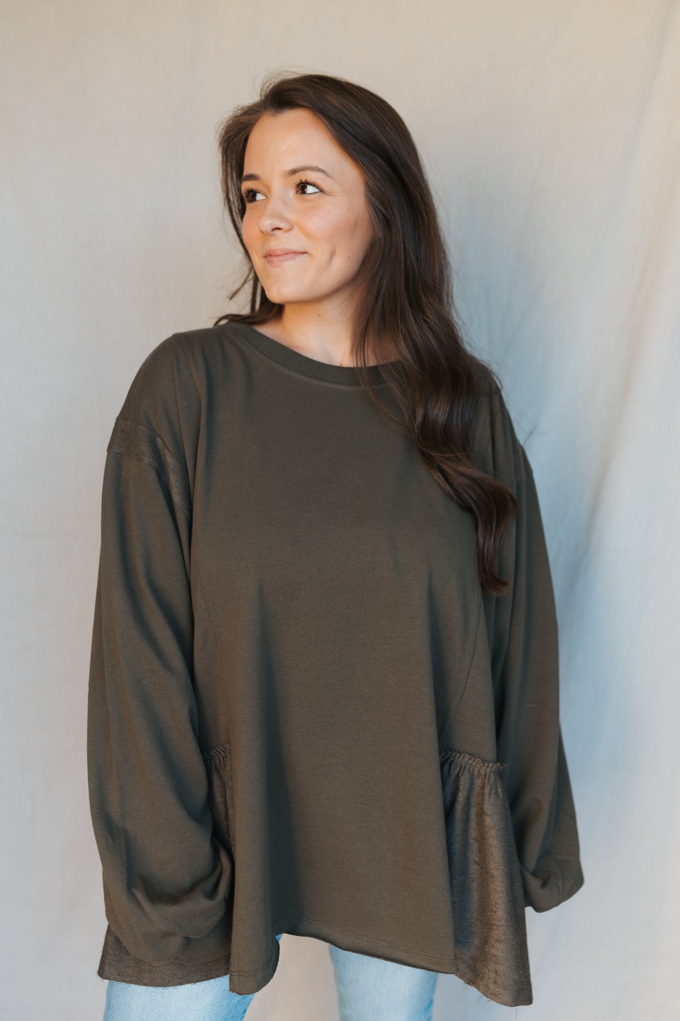 French Terry Top | Olive