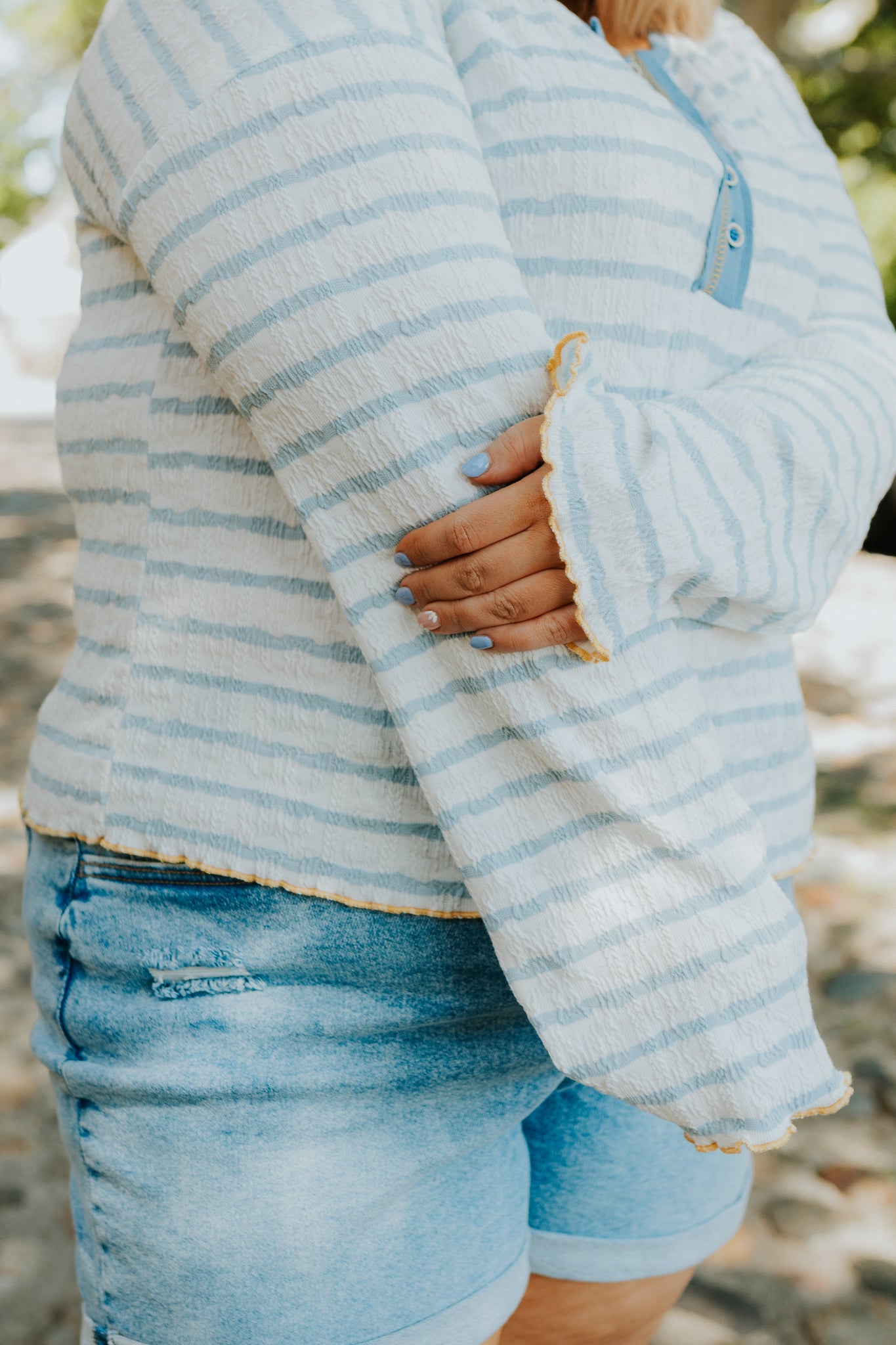 Textured Stripe Top