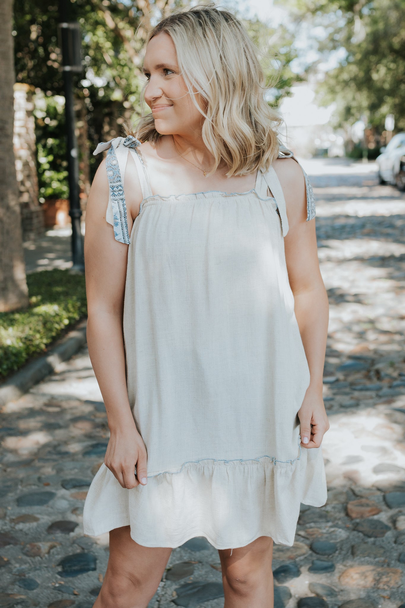 Ruffle Tank Midi Dress