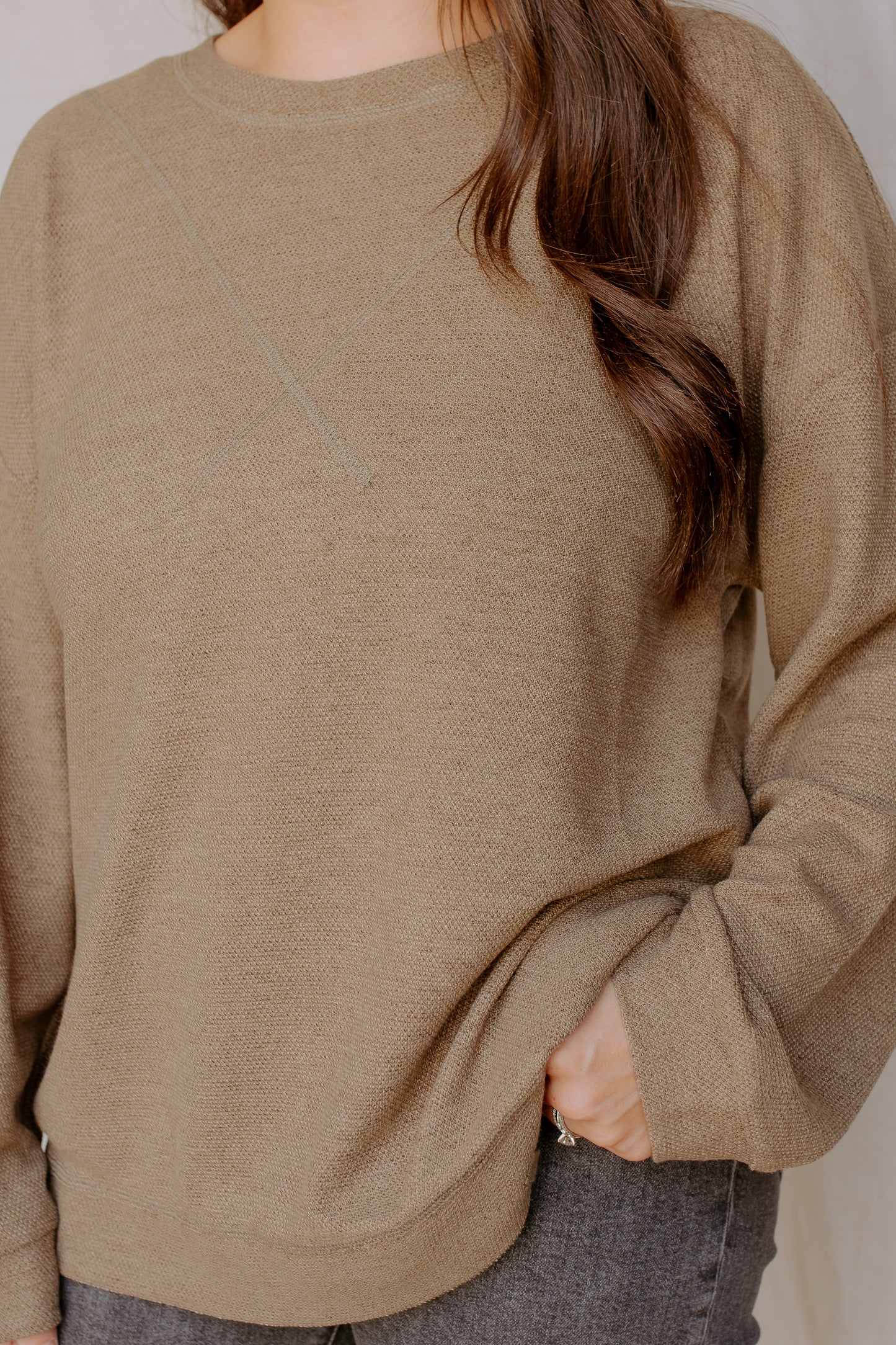 Simple Pullover Top | Olive