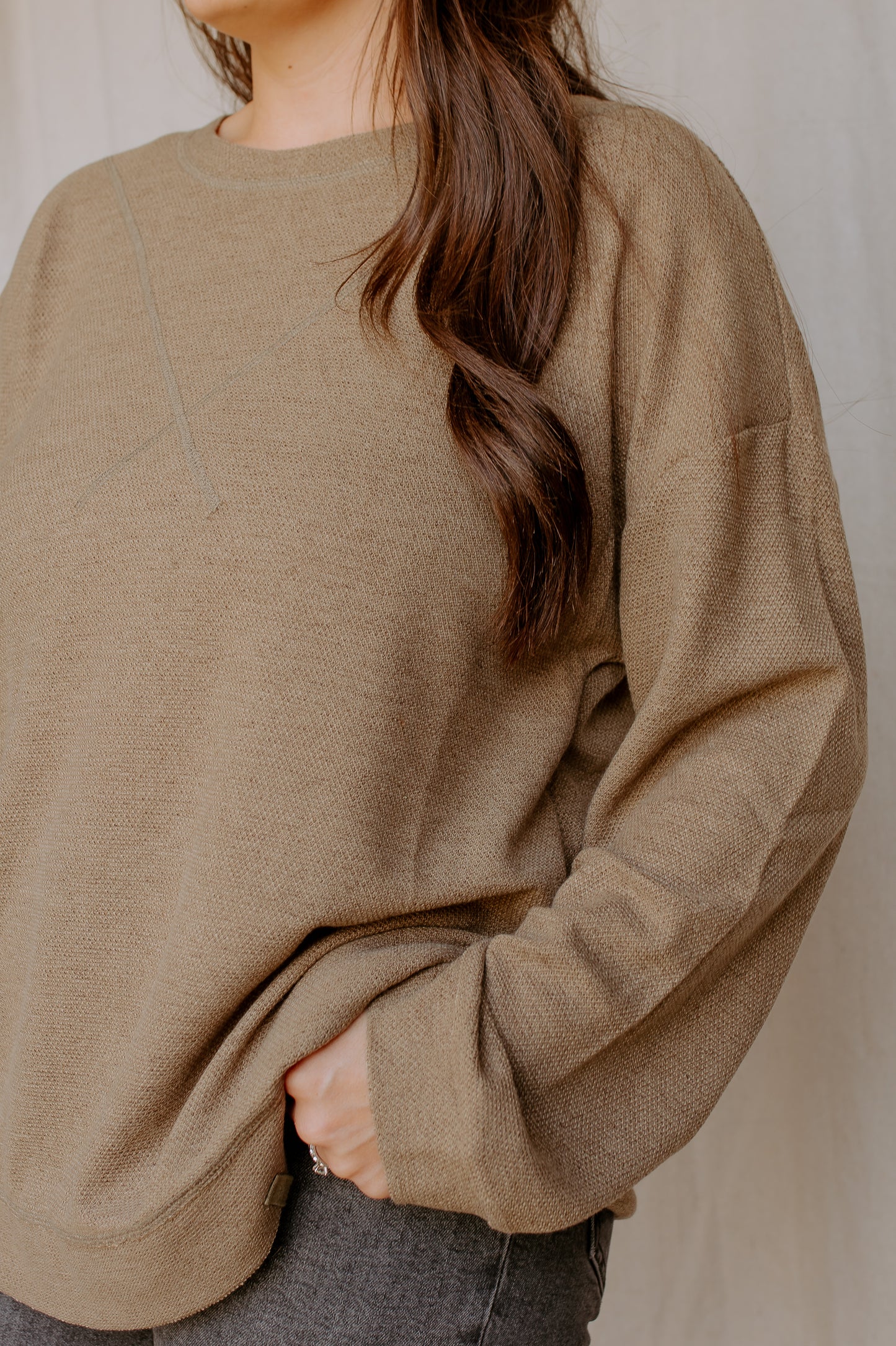 Simple Pullover Top | Olive