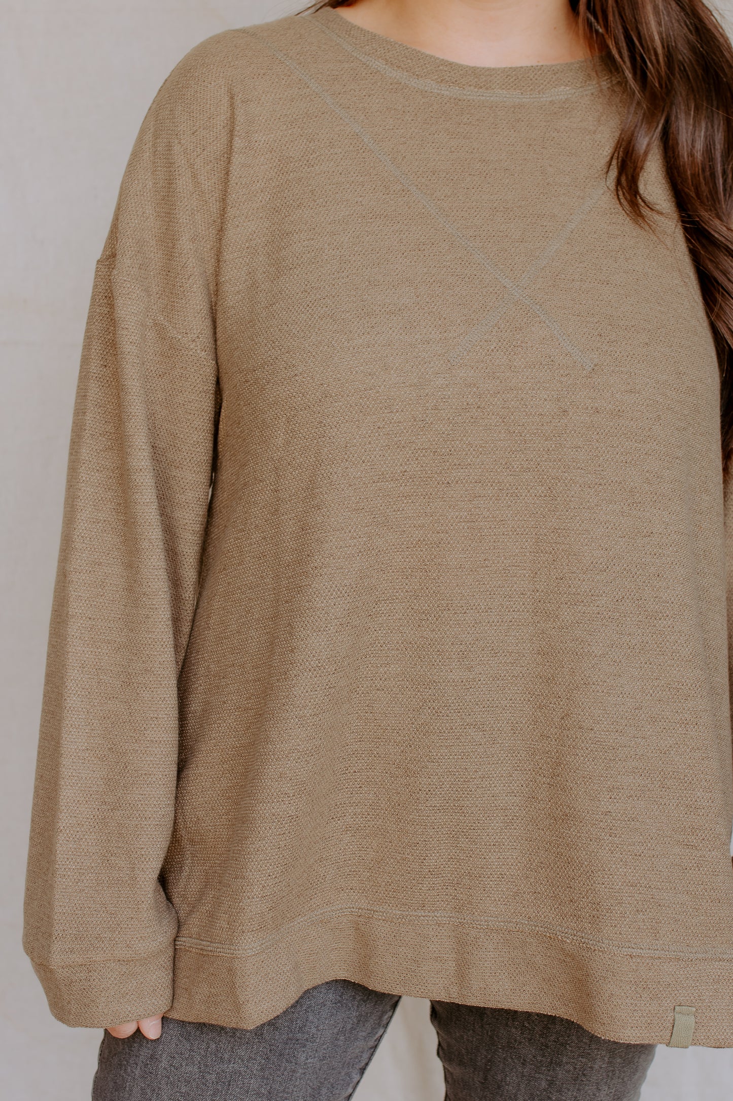 Simple Pullover Top | Olive