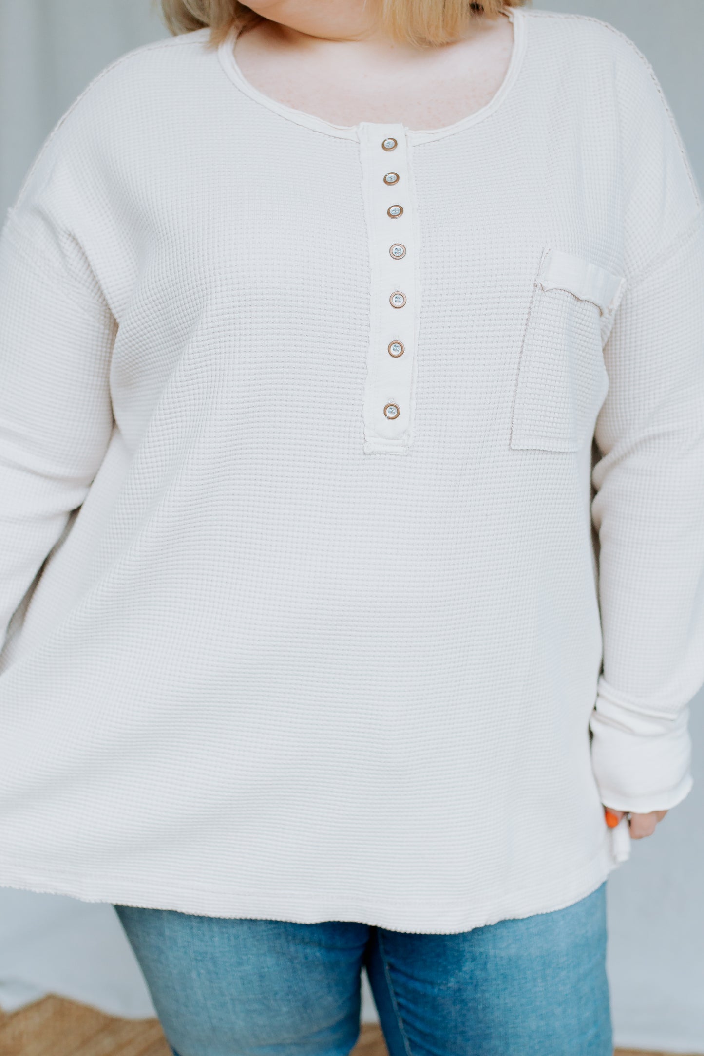 Henley Top | Oatmeal