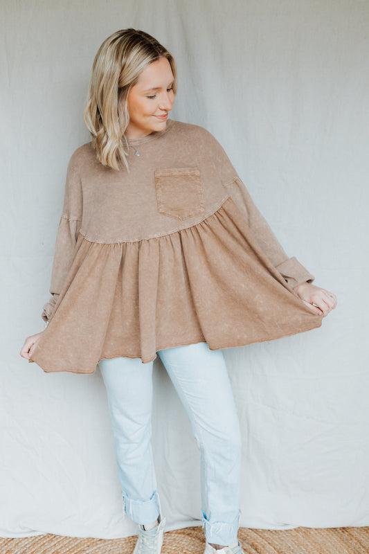 Babydoll Top | Mocha