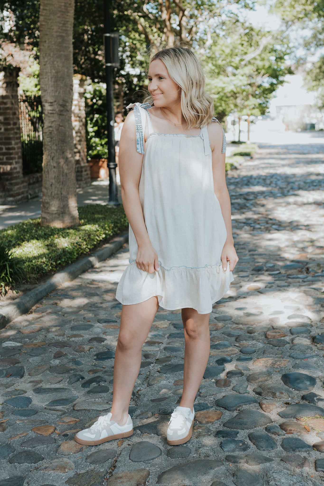 Ruffle Tank Midi Dress