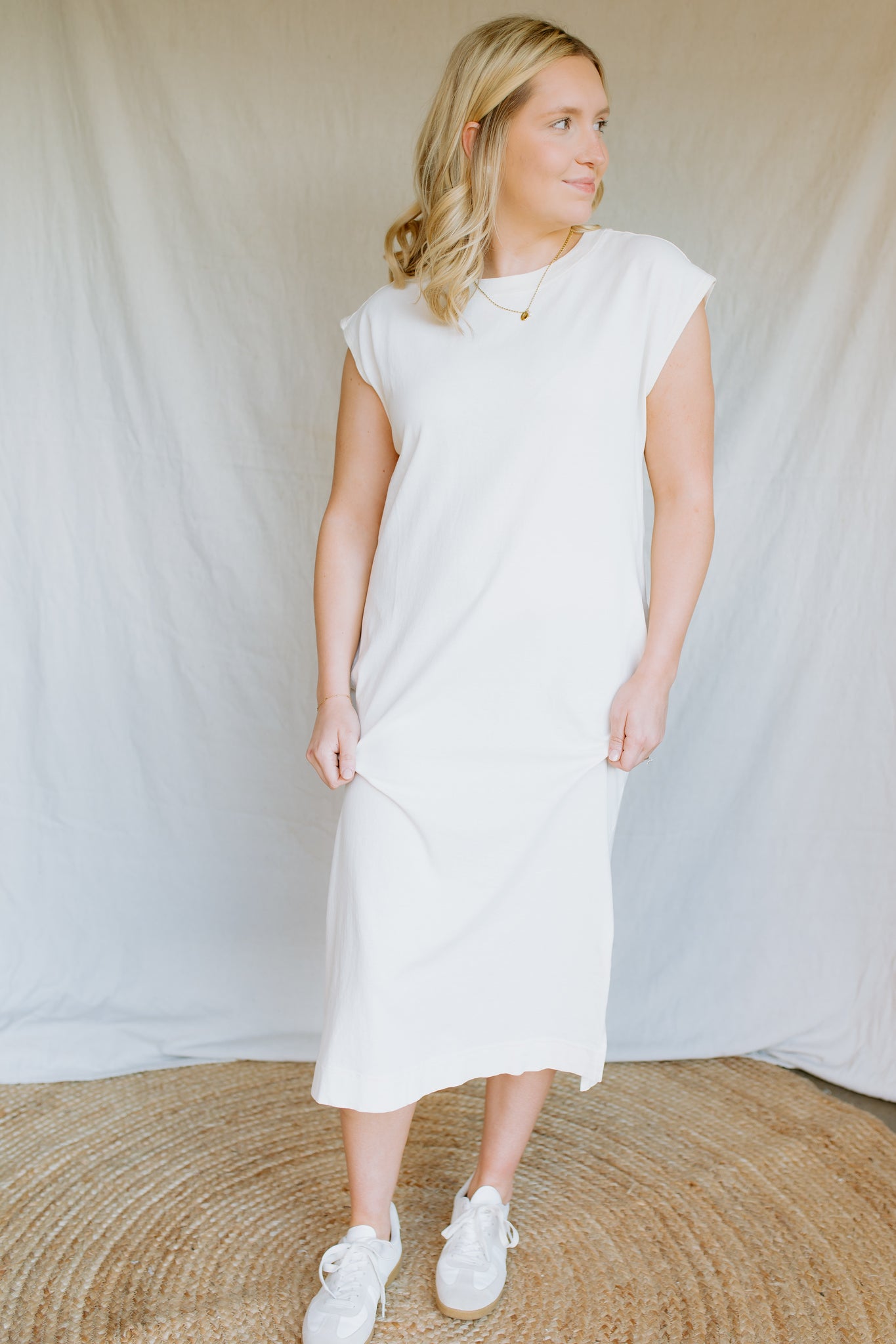 Cotton Knit Dress | Alpaca