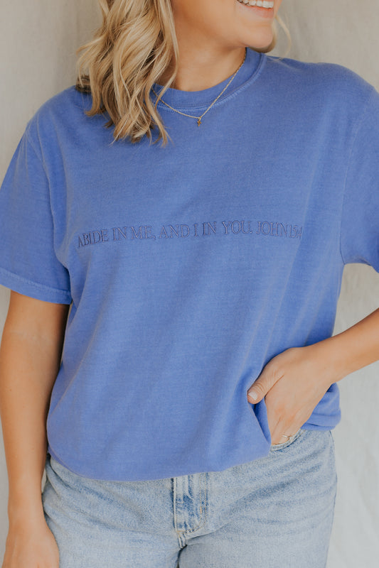 John 15:4 Embroidered Tee