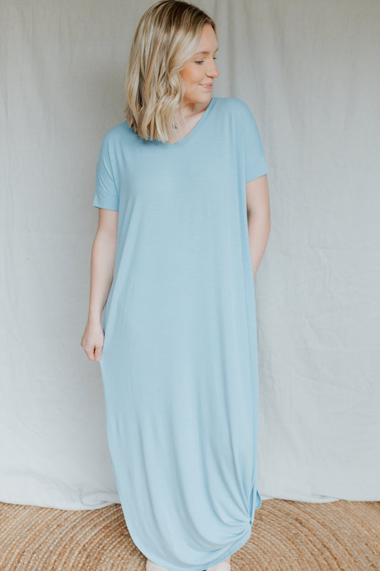 Maxi Dress | Ash Blue