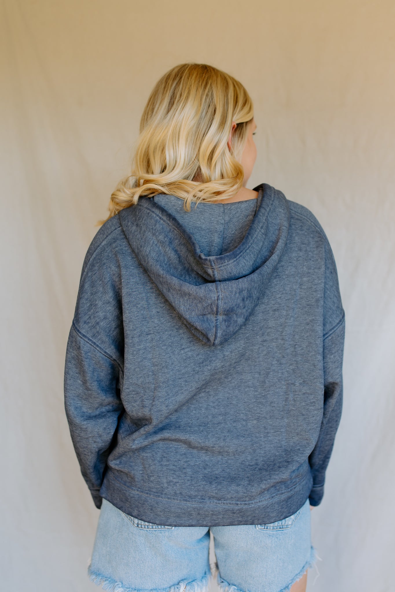 Drift Snap Hoodie | Deep Ocean