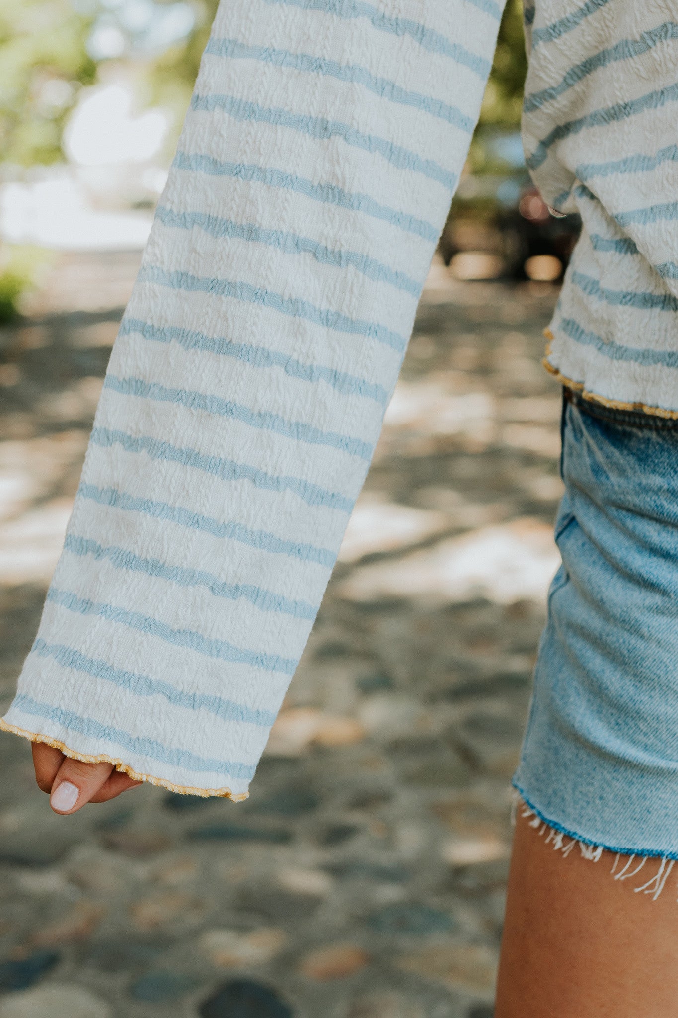 Textured Stripe Top