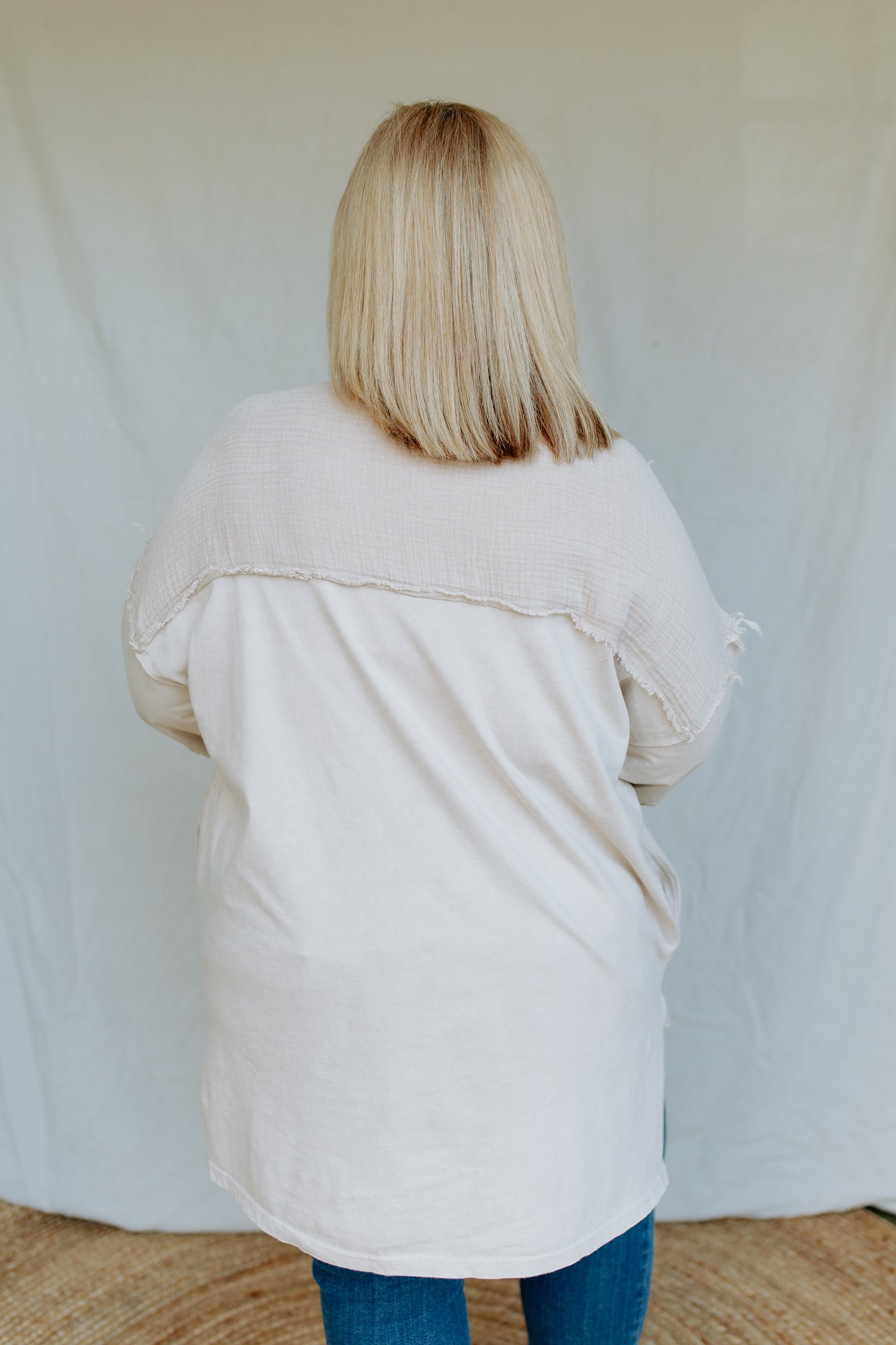 Waffle Block Top | Tan