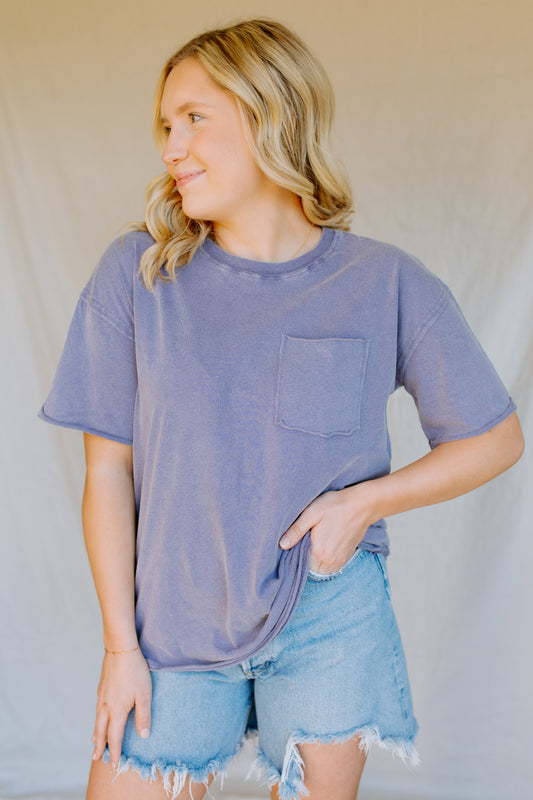 Cotton Top | Dusty Indigo