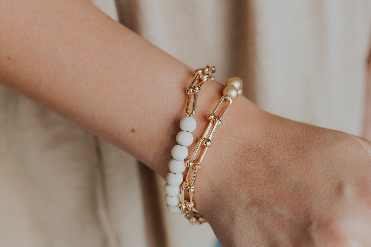 Two Tone Bracelet | Natural